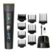 Cecotec Precisioncare Wet and Dry Cortapelos - Autonomia hasta 120min - IPX6 - Peines Surtidos - Pantalla LED - Bateria de Litio - Cuchillas con Recubrimiento de Titanio - Color Negro