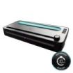 Cecotec FoodCare SealVac 120 SteelCut Envasadora al Vacio - Presion 0.75bar - 120W - Silencioso - Acero Inoxidable - Luz LED - Admite Bolsas Genericas - Funcion Vacio para Botes - Color Negro y Plateado