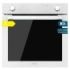 Cecotec Bolero Hexa C126400 Glass White A Horno Convencional Integrable - Potencia 2800W - Capacidad 80L - Puerta de Cristal Doble - 5 Funciones - Color Blanco