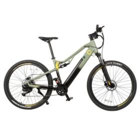Cecotec Mountain Millor Bicicleta Electrica de 27.5" - Doble Disco de Freno Hidraulico - Autonomia 90km - Cambio Shimano 18 Velocidades - Bateria de 36V y 12.8Ah - Suspension Delantera - Color Menta