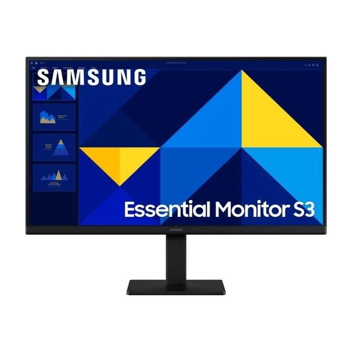 Samsung Essential S3 Monitor 24" IPS FullHD 100Hz - Respuesta 5ms - HDMI - VESA  100x100mm - Color Negro