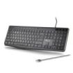 NGS Spectra Teclado USB Ultra Slim - USB-A - Silencioso - Indicadores LED - Color Negro