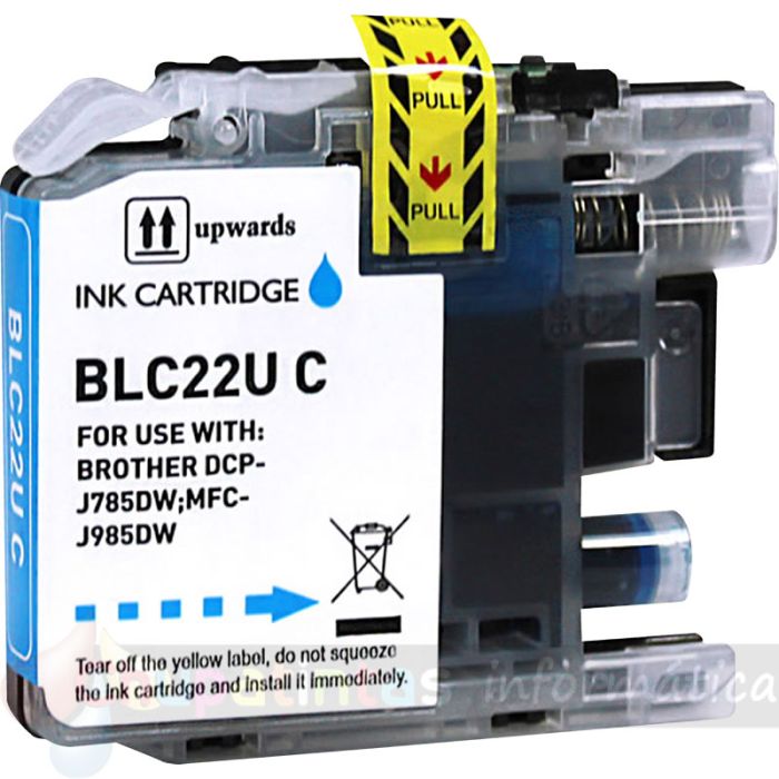 Brother LC22U Cian Cartucho de Tinta Genérico - Reemplaza LC22UCBP