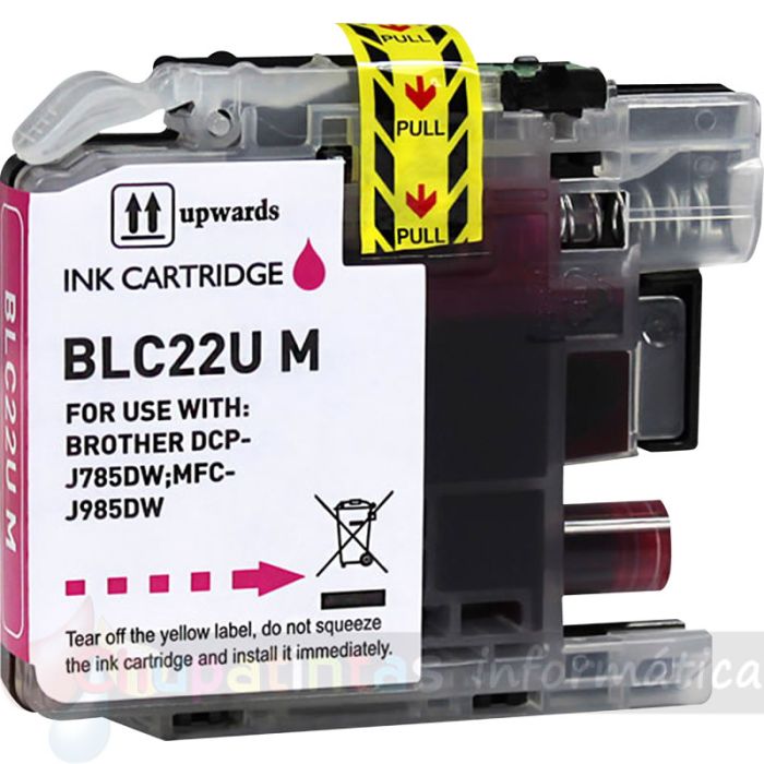 Brother LC22U Magenta Cartucho de Tinta Genérico - Reemplaza LC22UMBP