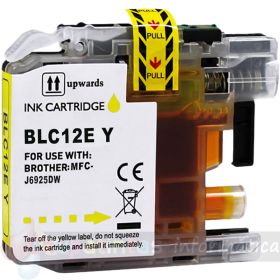 Brother LC12E Amarillo Cartucho de Tinta Genérico - Reemplaza LC12EY