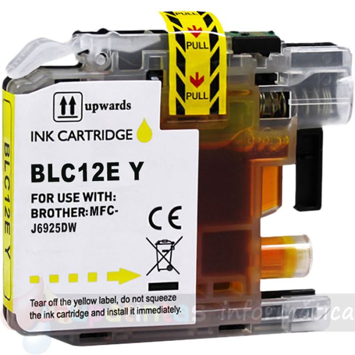 Brother LC12E Amarillo Cartucho de Tinta Genérico - Reemplaza LC12EY