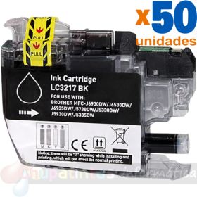 BULK - Brother LC3217 Negro Cartucho de Tinta Genérico - Reemplaza LC3217BK