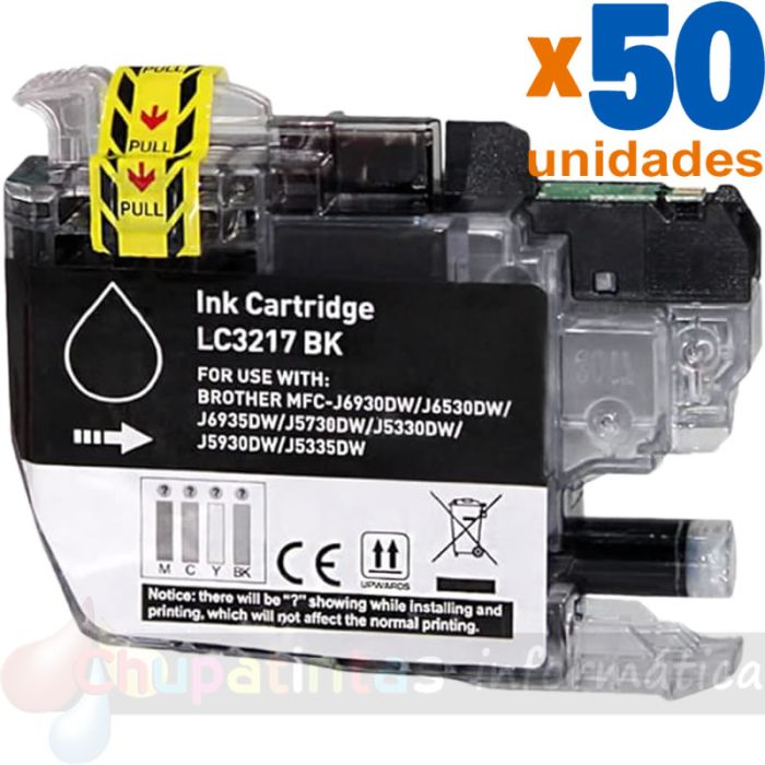 BULK - Brother LC3217 Negro Cartucho de Tinta Genérico - Reemplaza LC3217BK