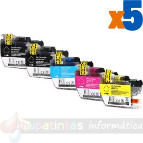 Brother LC3217 Pack de 5 Cartuchos de Tinta Genéricos