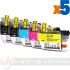 Brother LC3219 Pack de 5 Cartuchos de Tinta Genéricos