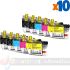 Brother LC3219 Pack de 10Cartuchos de Tinta Genéricos
