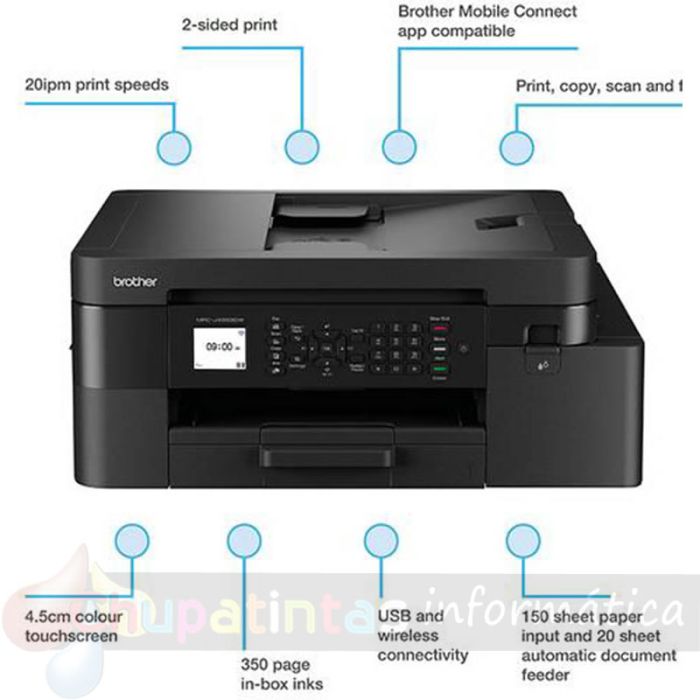 Brother MFC-J4350DW Impresora Multifunción Color Dúplex Fax Wifi 20ppm - características