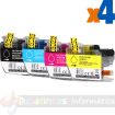 Brother LC3213/LC3211 Pack de 4 Cartuchos de Tinta Genericos