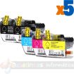 Brother LC3213/LC3211 Pack de 5 Cartuchos de Tinta Genericos