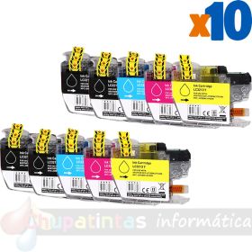 Brother LC3213/LC3211 Pack de 10 Cartuchos de Tinta Genericos
