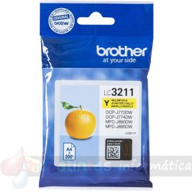 Brother LC3211 Amarillo Cartucho de Tinta Original - LC3211Y-1