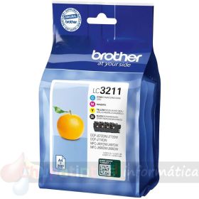 Brother LC3211 Pack de 4 Cartuchos de Tinta Originales - LC3211VAL-1
