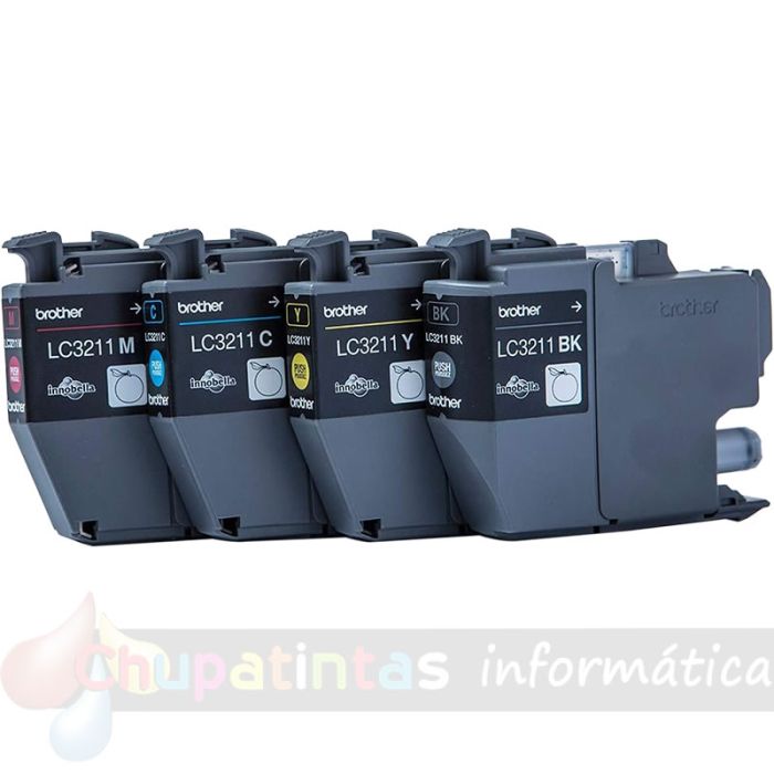 Brother LC3211 Pack de 4 Cartuchos de Tinta Originales - LC3211VAL-2
