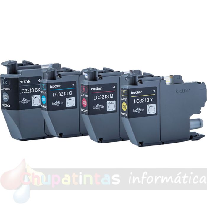 Brother LC3213 Pack de 4 Cartuchos de Tinta Originales - LC3213VAL-2