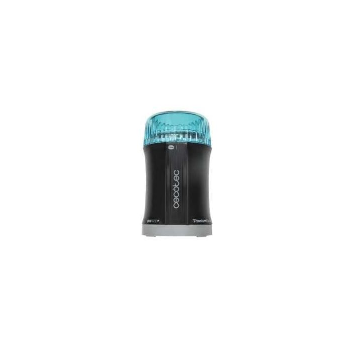 Cecotec TitanMill 200 Molinillo de Cafe y Especias 200W - Capacidad 50gr - Cuchillas Recubiertas de Titanio - Recipiente de Acero Cepillado - Sin Toxicos