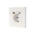 Nanocable Roseta Base de Enchufe de Pared Empotrable Tipo Schuko - 1xUSB-A QC 3.0, 1xUSB-C PD - 3.4A - Color Blanco