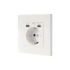 Nanocable Roseta Base de Enchufe de Pared Empotrable Tipo Schuko - 2xUSB-C PD - 3.4A - Color Blanco