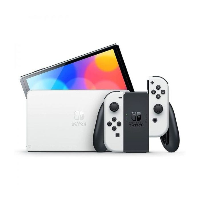 Nintendo Consola Nintendo Switch Oled - Incluye Base y 2 Mandos Joy-Con - Color Blanco