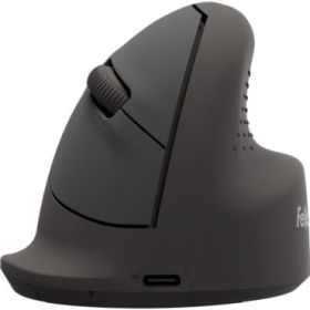 Fellowes Breyta Raton Inalambrico Ergonomico Vertical 1600ppp - Tamaño Mediano - Bluetooth y Conexion por Cable - Certificado por FIRA - Uso Diestro - Color Negro