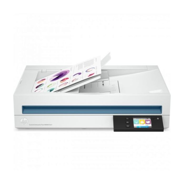 HP ScanJet Enterprise Flow N6600 fnw1 Escaner Documental WiFi Duplex - Alimentador Automatico de Documentos de 100 Hojas - Hasta 40ppm