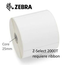 Zebra Z-Select 2000T Pack de 12 Rollos de Etiquetas Transferencia Termica Originales 57x51 mm - 1.370 Unidades por Rollo - 3007202-T