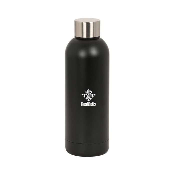Safta Real Betis Balompie Premium Botella Termo de 500ml - Acero Inoxidable - 70x225mm - Color Negro