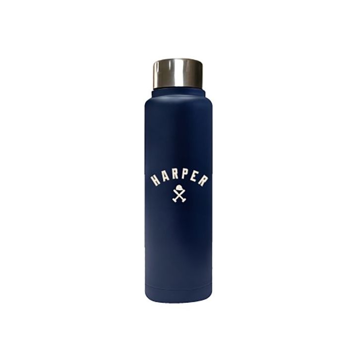 Safta Harper and Neyer Botella Termo de 500ml - Acero Inoxidable - 70x225mm - Color Azul Marino