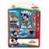 Safta Mickey Mouse Good Day Pack Escolar con Plumier Metalico - Lapiz - 4 Rotuladores - Regla 15cm - Sacapuntas - Goma - Libreta A4 - Bloc de Notas A6 - 270x30x375mm - Multicolor