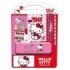 Safta Hello Kitty Iconic Pack Escolar con Plumier Metalico - Lapiz - 4 Rotuladores - Regla 15cm - Sacapuntas - Goma - Libreta A4 - Bloc de Notas A6 - 270x30x375mm - Multicolor