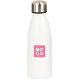 Safta Moos Passion Botella Metalica de 500ml - 60x240mm - Color Blanco