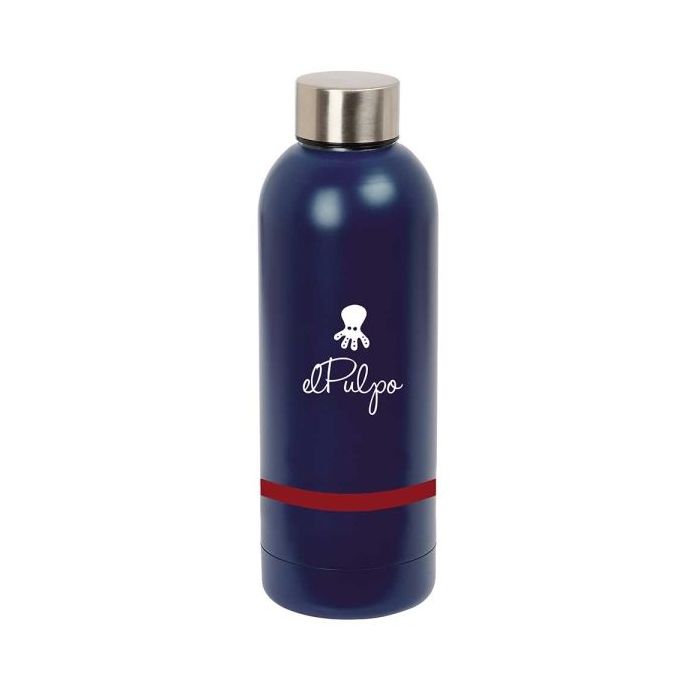 Safta el Pulpo Botella Termo de 500ml - Acero Inoxidable - 70x225mm - Color Azul Marino