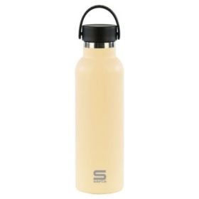Safta Botella Termo de 600ml - Acero Inoxidable - Asa Superior - Color Arena