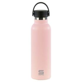 Safta Botella Termo de 600ml - Acero Inoxidable - Asa Superior - Color Rosa