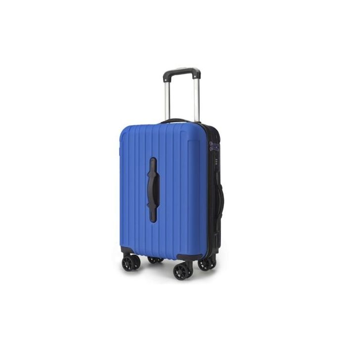 Lagart Smart Maleta Trolley de Cabina Rigida 20” 55x34x20cm - Asa Frontal para Manejo en Distintas Situaciones - Cierre TSA - Ruedas Dobles 360º - Color Azul