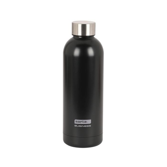 Safta Business Botella Termo de 500ml - Acero Inoxidable - Color Negro