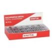 Safta Expositor con 36 Sacapuntas de Metal - Cuchilla de Alta Calidad - Agarre Ergonomico - Color Aluminio