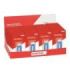 Safta Expositor con 36 Gomas Extraibles - Ergonomico - Estilo Cutter - Color Azul y Blanco