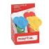 Safta Expositor con 20 Tijeras de 12cm - Asas Ergonomicas - Plastico Resistente - Punta Redonda Segura - Colores Surtidos