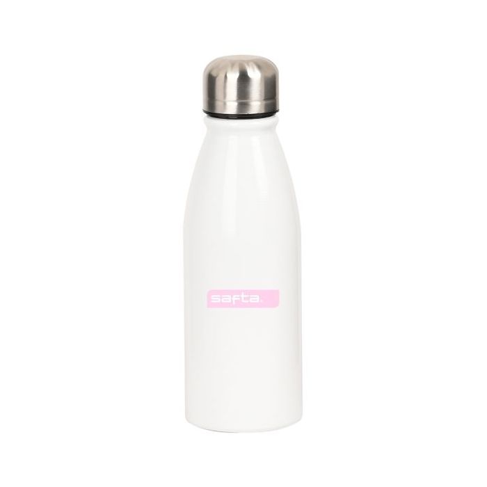 Safta Botella Metalica de 500ml - 60x240mm - Color Blanco