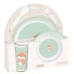 Safta Zorrito Set de Menaje Infantil - PVC sin BPA - 260x90x260mm - Color Menta