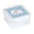 Safta Elefante Fiambrera de 1.27L - PVC sin BPA - Cierre Hermetico a Presion - 130x130x75mm - Color Transparente