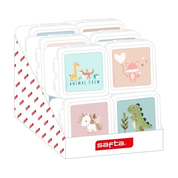 Safta Expositor para Fiambreras Infantiles - Expositor para Fiambreras - 290x340x340mm - Colores Surtidos