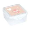 Safta Flores Fiambrera de 1.27L - PVC sin BPA - Cierre Hermetico a Presion - 130x130x75mm - Color Transparente
