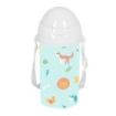 Safta Pandi Botella de 500ml - PVC sin BPA - Pajita Interior - 73x73x195mm - Color Azul Claro