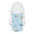 Safta Gruas Botella de 500ml - PVC sin BPA - Pajita Interior - 73x73x195mm - Color Azul Claro
